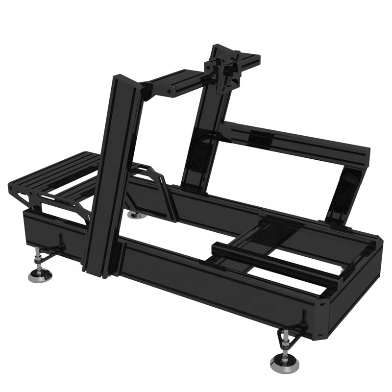 9D Vr Simulator - 40120 Czarny Aluminiowy Sportowy Samochód Wyścigowy